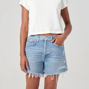 Agolde Parker Long Jean Short